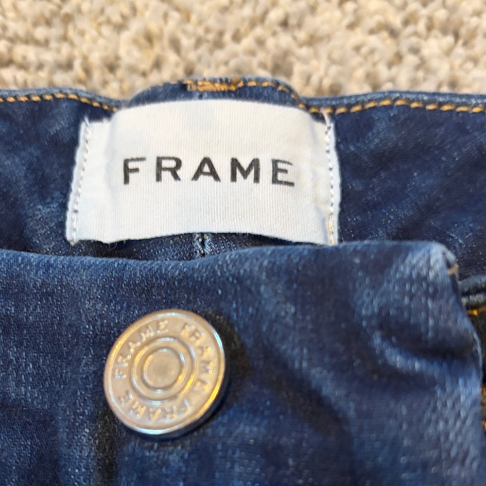 Frame Denim Dark Blue Flare Jeans